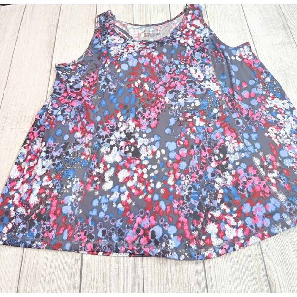 Lane Bryant Livi Drape Back Tank Size Racer Back Wicking Multicolor Size 18/20